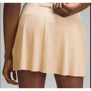 Lululemon Pleat to Street Mid-Rise Skirt Summer Glow Tennis Golf Women's 14